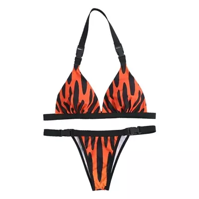 Women Biquini Push Up Leopard Bikini Set Swimming Bathing Suit Beachwear • $23.51