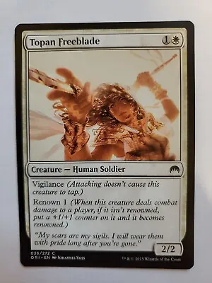 MTG Magic The Gathering Card Topan Freeblade Creature Human Soldier White Magic  • $7.96