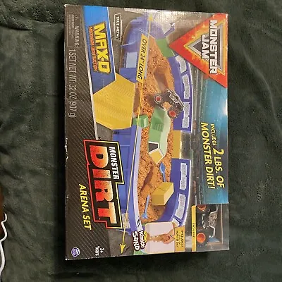 Monster Jam Dirt Arena Playset With 2lbs Of Monster Dirt & 1:64 Monster Truck  • $35