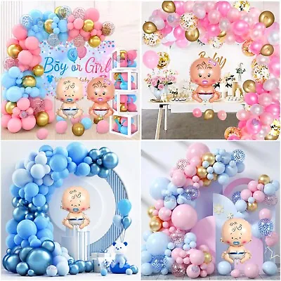 Baby Shower Party Balloon Arch Kit Gender Reveal Garland Girl Boy Party Decor UK • £12.99