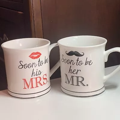 Home Essentials Soon To Be His MRS / Soon To Be Her MR Engagement Mugs Cups • £14.08