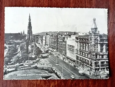 Princes Street Edinburgh Postcard 1963 Posted  • £1.80