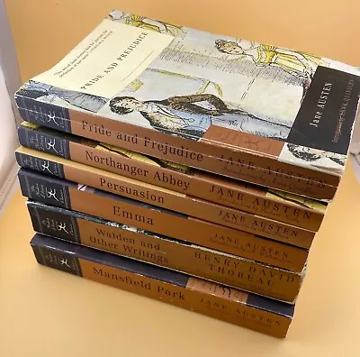 Modern Library Classics 6 Book Lot Austen Thoreau Pride And Prejudice Emma • $14.90