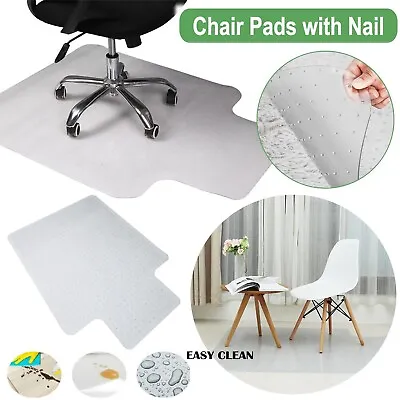 Home Office PVC Chairmat Chair Mat For Carpet Soft Floor Protector Computer Work • $39.99
