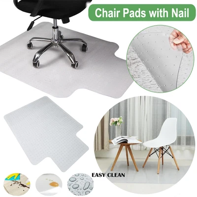 $45.99 • Buy Work Chair Mat Carpet Hard Floor Protectors PVC Home Office Room Computer Mats