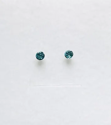 Stunning Turquoise Blue Swarovski Crystal Elements Studs 6mm • £5.99