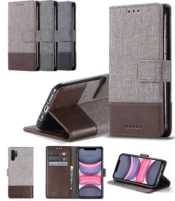 Flip Wallet Cover Stand Phone Case For Samsung Galaxy J7 8 6 Note 10 M10 20 30 • $10.98