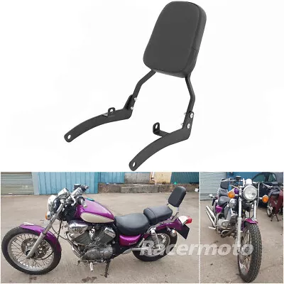 For Yamaha Virago XV400 1988-1997 XV535 All Years Sissy Bar Backrest Pad Black • $125.99