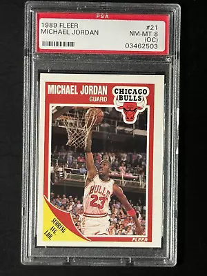 Michael Jordan 1989 Fleer Card #21 Card Is Graded PSA 8 • $1.99