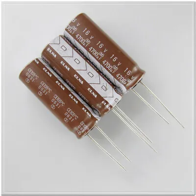 ELNA RW2 Series 4700uF/16V4700uF Copper Pin 105℃ Fever Audio Capacitor 12.5x36mm • $3.41