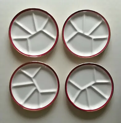 4 X VINTAGE FRENCH MAXIM'S PARIS PLATES FOR  SUSHIS / CHEESE / APPETIZERS +++ • $119