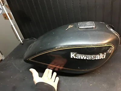 Vintage 1970s  Kawasaki Motorcycle  Gas Tank With Original Key • $180