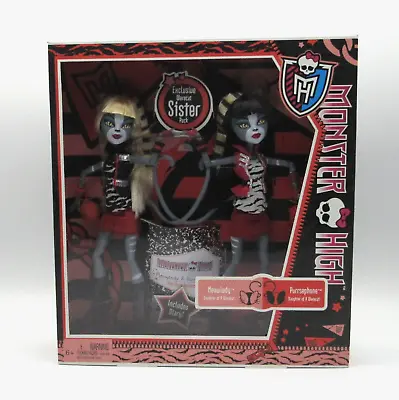 Monster High Werecat Sisters Meowlody & Purrsephone Dolls 2011 Mattel Nrfb • $349.97