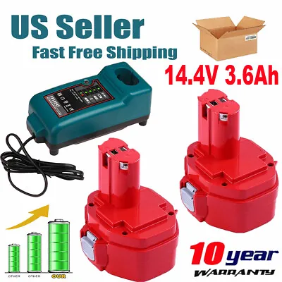 For Makita 14.4V 3.6AH 1420 PA14 Battery OR Charger 1422 1433 1434 1435 192699-A • $23.99