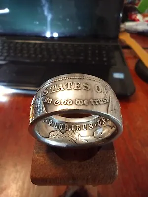  1921 MORGAN SILVER DOLLAR COIN  RING (90% Silver) Size 10 • $100
