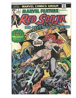 Marvel Feature #1 1975 VF+ Or Better Beauty! 1st Red Sonja Solo Comic! Combine • $29.99