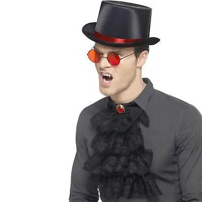 Adult's Gothic Steampunk Victorian Vampire Kit Top Hat Necktie Glasses Men's • £12.80