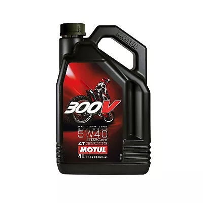 Motul 300V Factory Line Off Road Synthetic Racing Oil 5W-40 4 Liter 104135 • $91.41