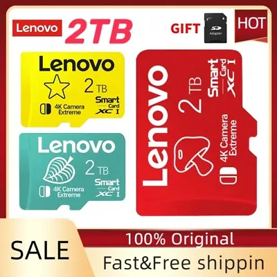 For Lenovo Micro SD Memory Card Class 10 U1 A1 Card 128 256 512GB 1TB 2TB • $6.25