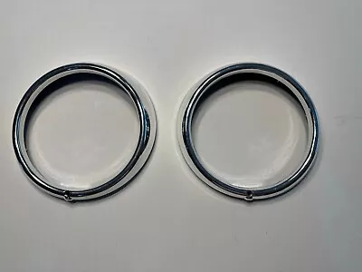 $36.30 • Buy VW Volkswagen Set Of 2 Headlight Chrome Trim Ring Bug Beetle Bus Thing Type 3