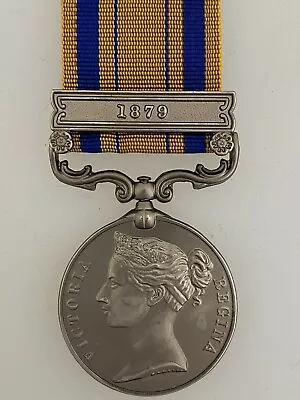 British Zulu War Medal. Full Sized Replica With Ribbon And 1879 Bar • £19.95