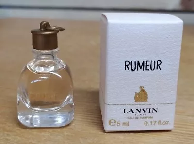 New - LANVIN PARIS RUMEUR 5ML EDP Boxed Miniature Perfume • £12.99