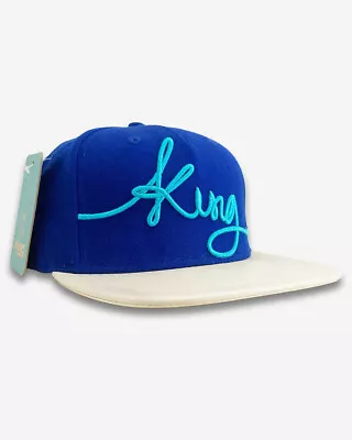 KING Streetwear Snapback Cap - Signature Cap Blue - New • £15