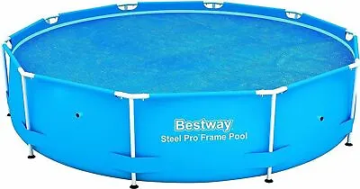 New Bestway Fast Set Solar Swimming Pool Cover 8 / 10 / 12 Feet With Carry Bag • £9.99