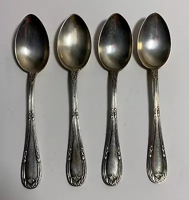 Set Of 4 Wilhelm Binder 800 Silver Tea Spoons Hallmarked - Nice Pattern • $75