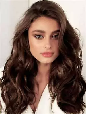 Hot Top Wig New Fashion Glamour Women's Long Dark Brown Wavy Natural Full Wigs • $32.99