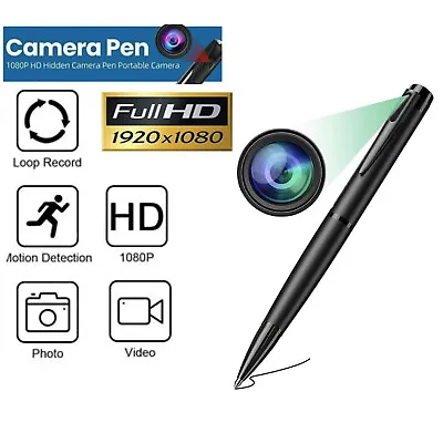 64GB Hidden Cam Pocket Pen Camera 1080P HD Mini Body Video Recorder Security USB • $29.95