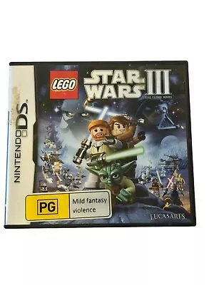 Lego Star Wars III: The Clone Wars - Nintendo DS Game - COMPLETE • $17.48