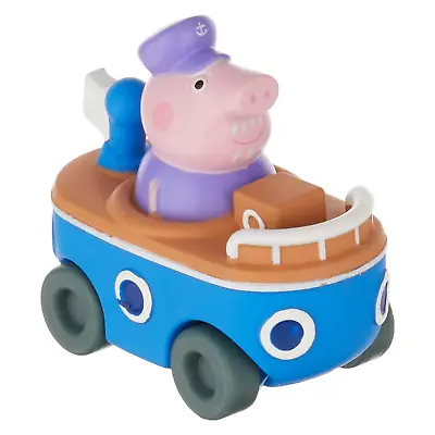 PeppaPig Little Buggies - Daddy Pig In Boat Play Figure Toy Vehicle Play Figure • £8.88