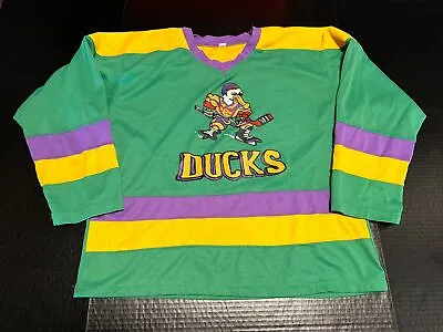 Vintage 90’s Mighty Ducks Dean Portman #21 Jersey Rare Bash Brothers Adult Size • $29.95