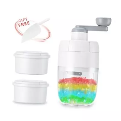  Manual Ice Shaver Snow Cone Machine Portable Shaved Crushed Ice Maker Crusher  • $21.87