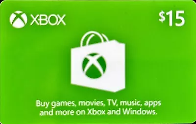Microsoft Xbox Store Gift Card $15 - NTSC (US/Canada) - 360 One Series X|S • $4.50