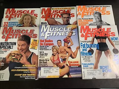 1998 • Muscle And Fitness • Lot Of 6 • JAN - JUNE Arnold  #MUSF-03 • $49.99