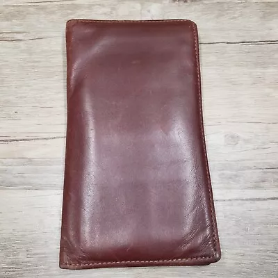 Oak Creek Brown Leather Wallet Bifold Coat Pocket Credit Cards 6.75  X 4  • $16.99