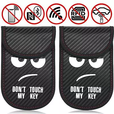 $7.69 • Buy 2x RFID Signal Blocking Key Fob Guard Faraday Bag Block Pouch Protector Shield