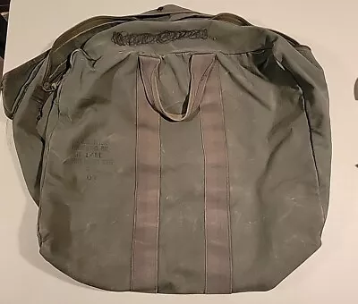 Vintage US Military Flyers Pilot Kit Green Bag Canvas Duffle US Army Air Force  • $39.99