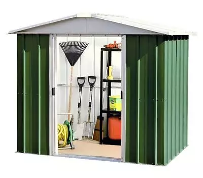 790 Returned Yardmaster Apex Metal Garden Shed Maximum External Size 7'11 X 7'2  • £199.99