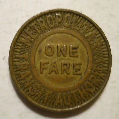 Metropolitan Transit Authoity (Boston Massachusetts) Transit Token - MA115L • $0.99