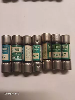 Lot Of 7 -  Bussmann FNM-7 FNM7 FNM 7A ( 7 Amp ) 250Vac Time-Delay Fuse • $14.99