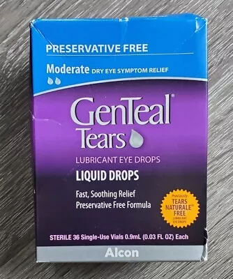Genteal Tears Lubricant Eye Drop Pf 36ct • $18.99