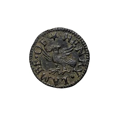 England 1655 Essex Colchester Henry Lambe Farthing Trade Token BW.123 • £42.76