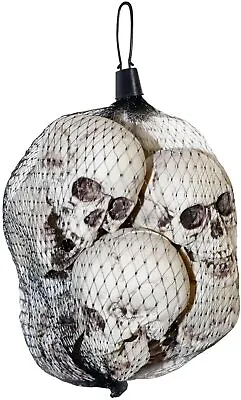 Bag Of Skulls Bones Human Skeleton Halloween Prop Haunted House 6pcs • $6.95