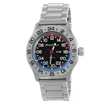 Vostok Komandirskie 35083A K35 24 Hour Military Automatic Wrist Watch US SELLER • $116.95