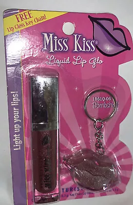 Naturistics Miss Kiss 1861Q-06 Liquid Lip Glo-Bombshell +Lip Gloss Key Chain. • $16.99