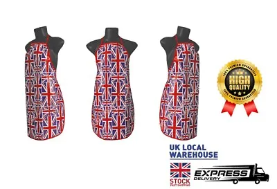 Union Jack Apron Vintage Design 100% Waterproof Full Adult Cooking Cover • £3.99