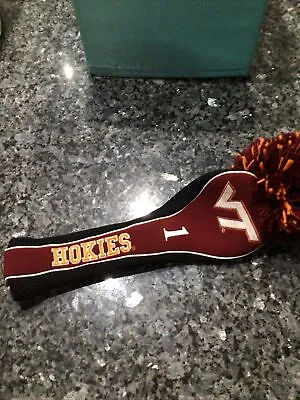 Virgina Tech Hokies Pom Pom Driver Head Golf Cover Back Nine Red Orange NWOT • $14.95